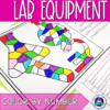 Lab Equipment Science Color by Number Activity Freebie