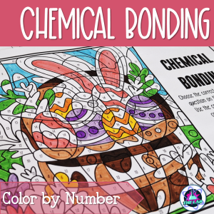 Chemical Bonding Review Color by Number Activity | Easter Themed